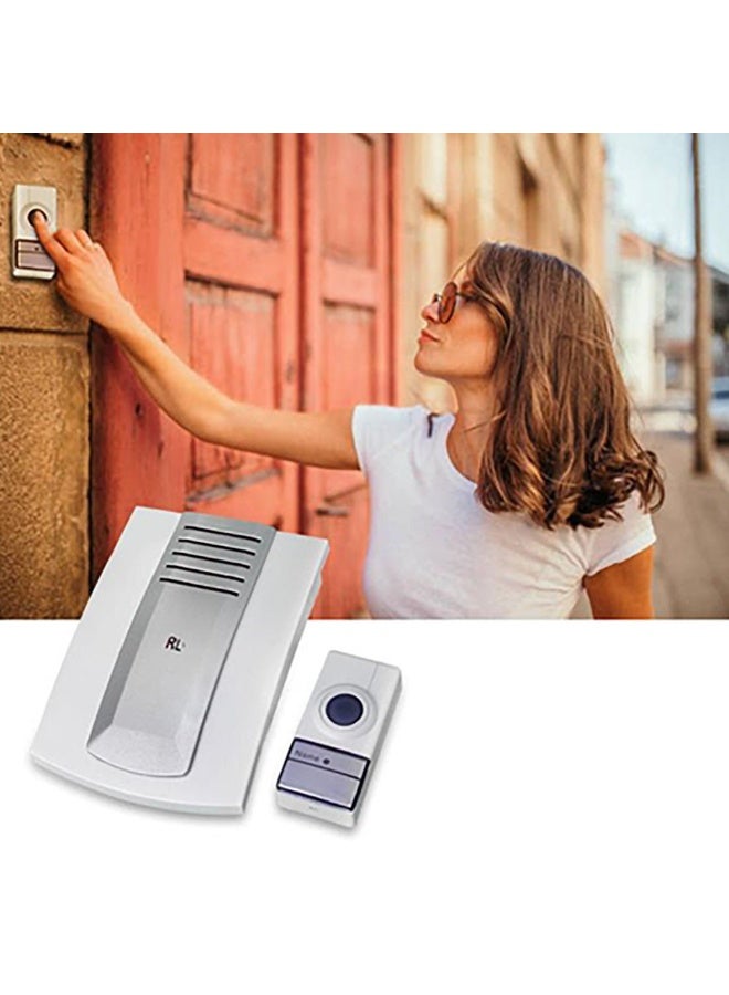 آر إل طقم جرس باب لاسلكي RL-3971 مع 16 نغمة، مدى يصل إلى 120 مترًا، مليون رمز أمان، تركيب سهل وسريع، يعمل بالبطارية، مناسب للمنزل والمكتب والحديقة - Image 3